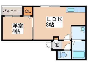 ラフィーネ南３条の物件間取画像